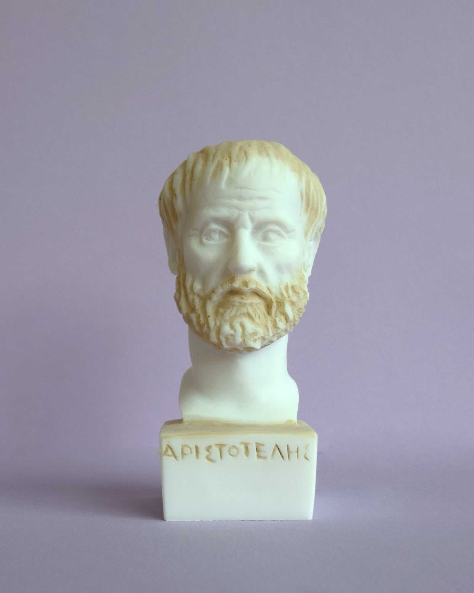 Aristotle bust statue