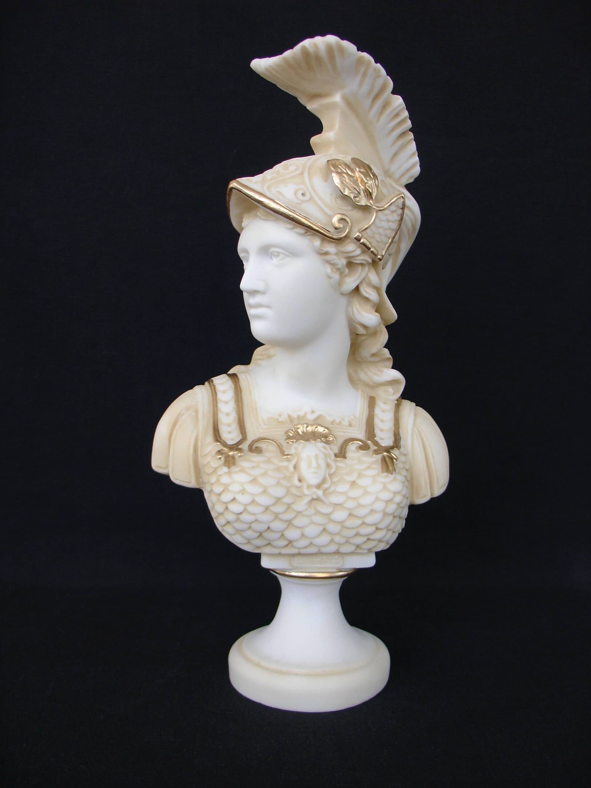 Athena profile view Bust statue