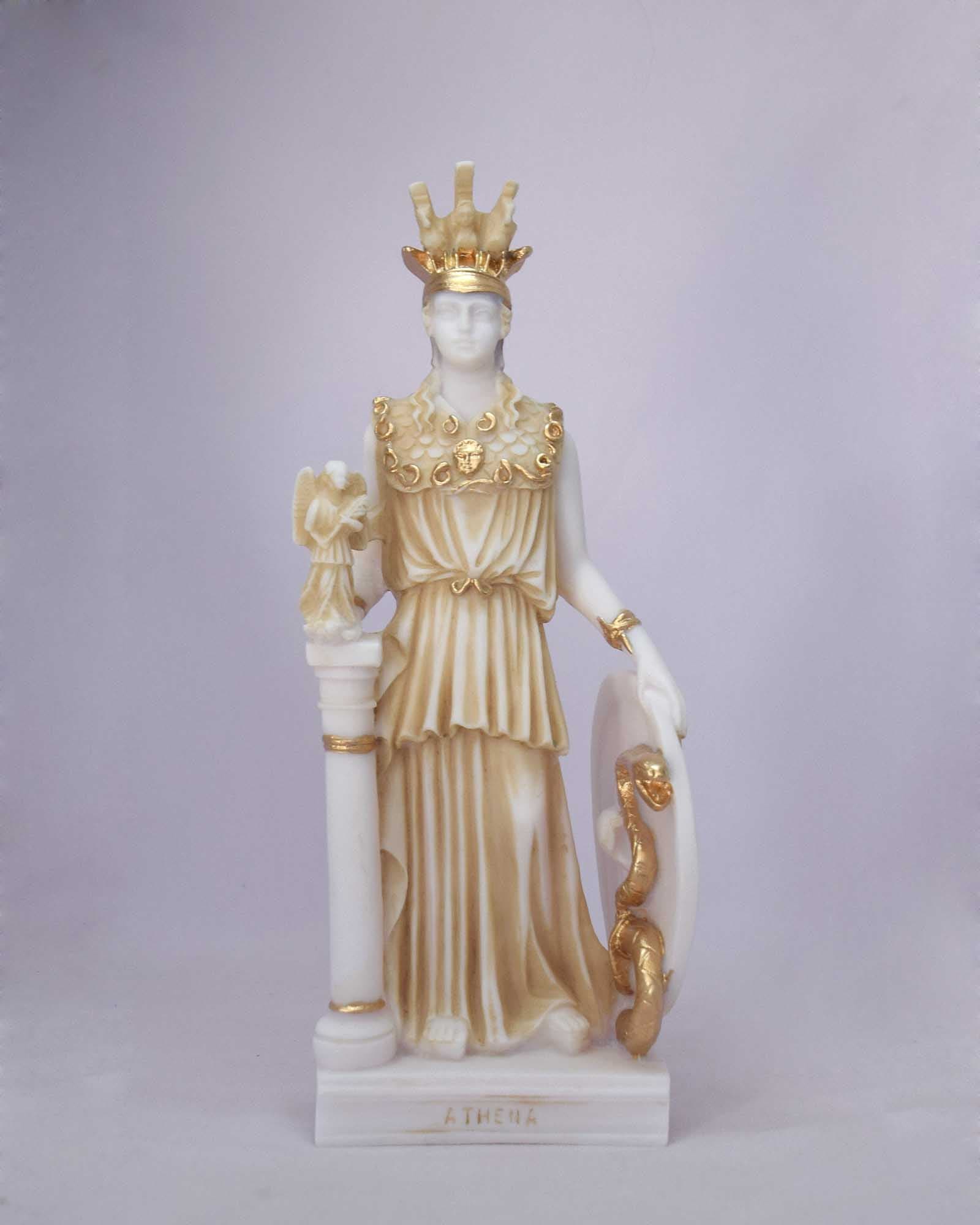 Athena standing statue