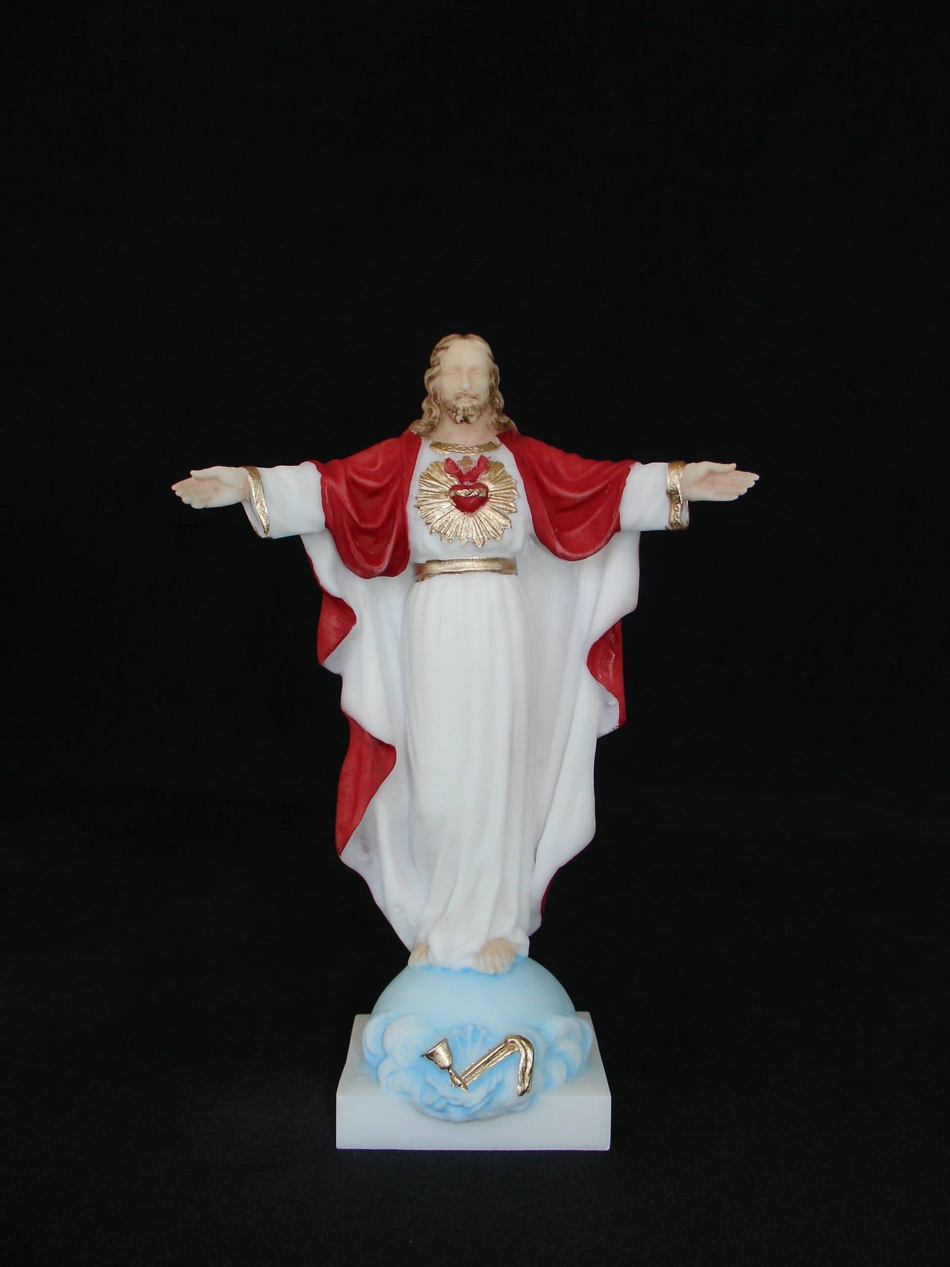 Jesus Christ with open hands statue