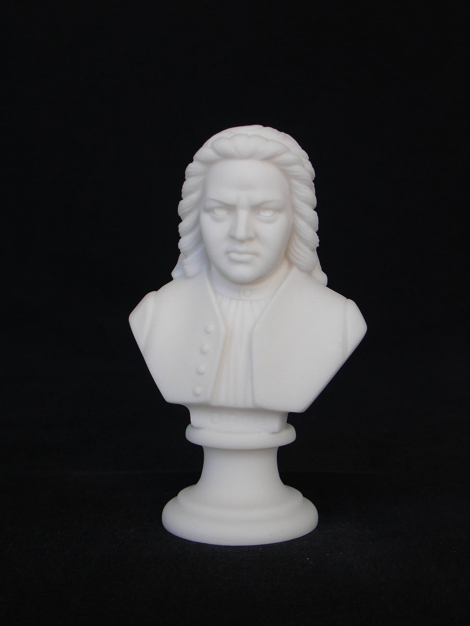 Johann Sebastian Bach bust statue