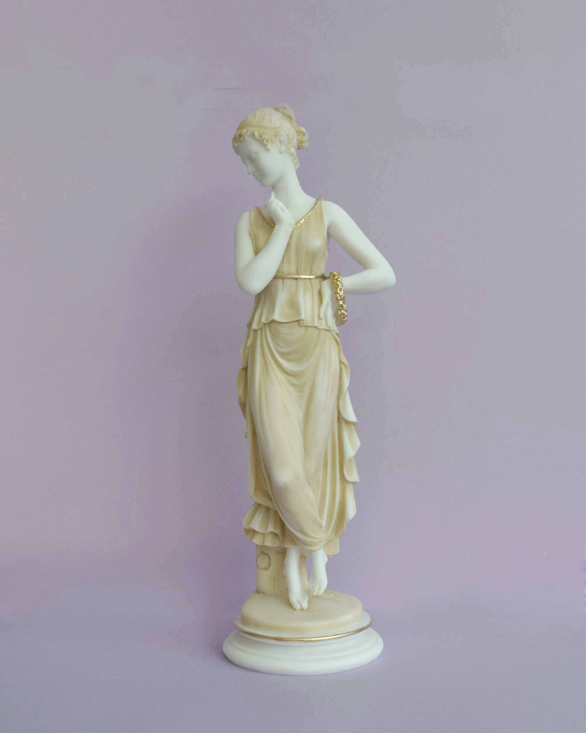Maiden with flowers