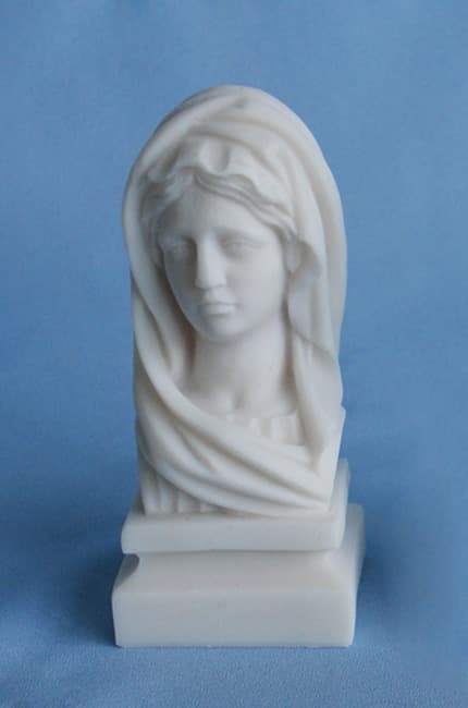 Mary bust small statue