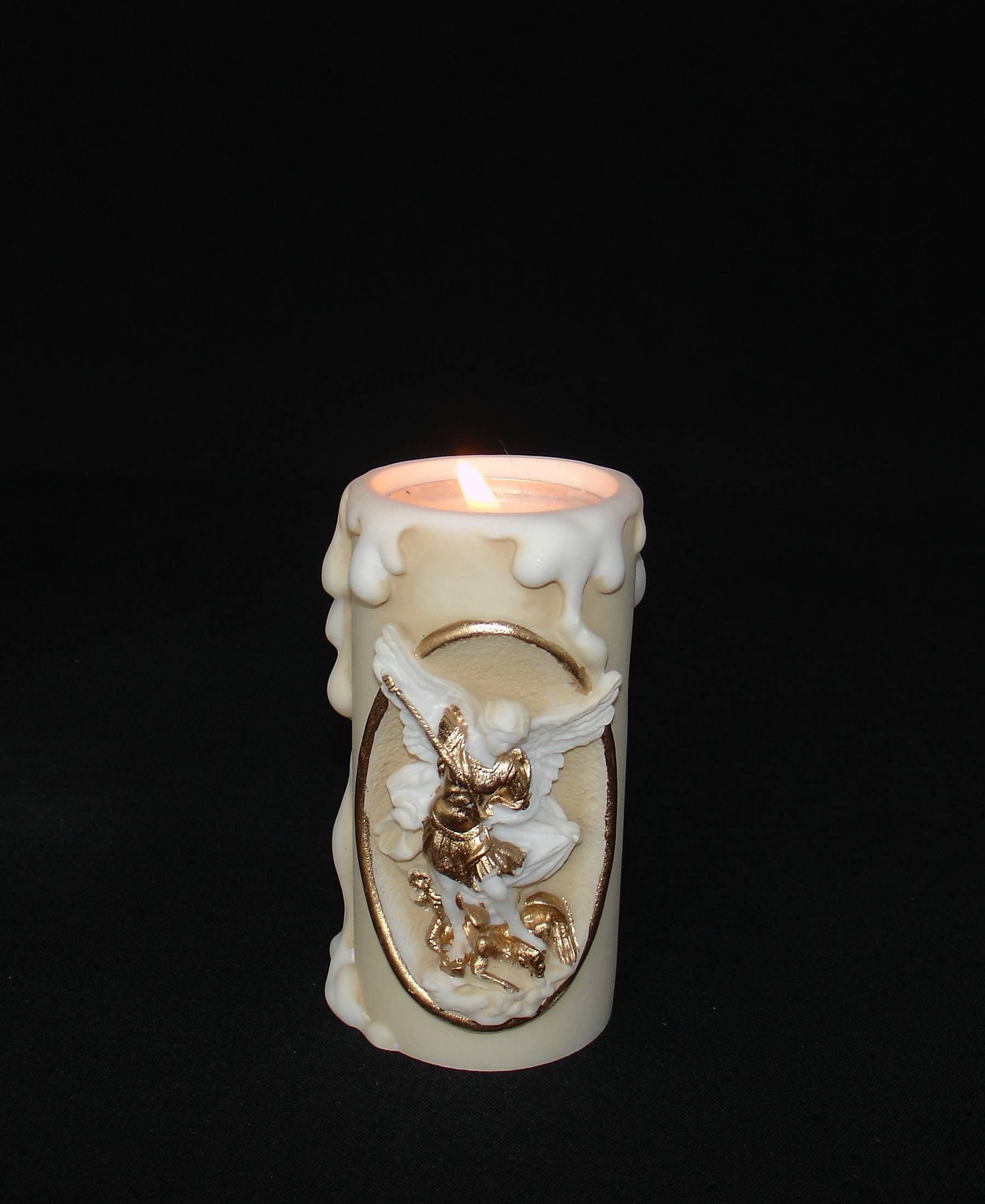Saint Michael candle case