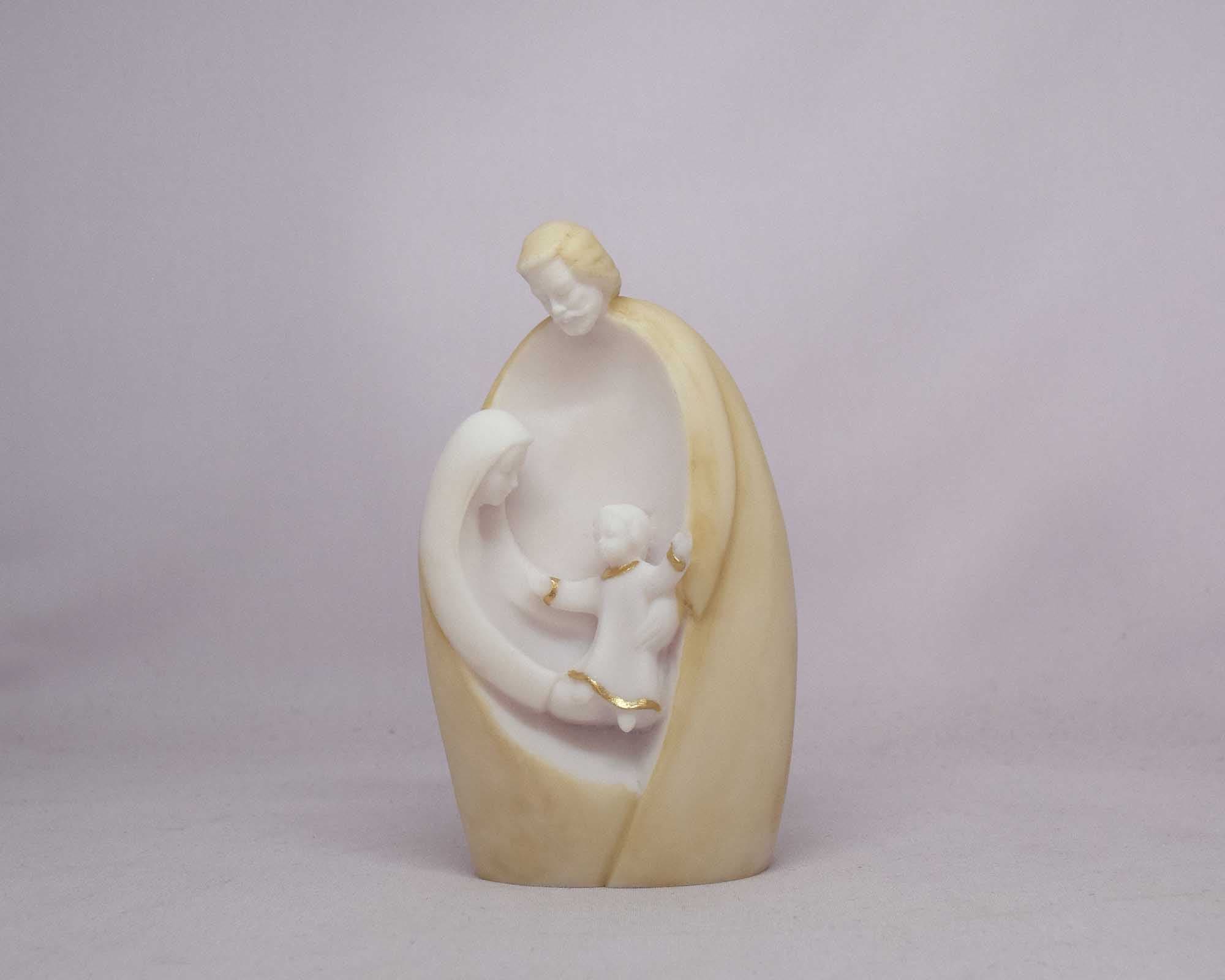 The Holy Family hug statue
