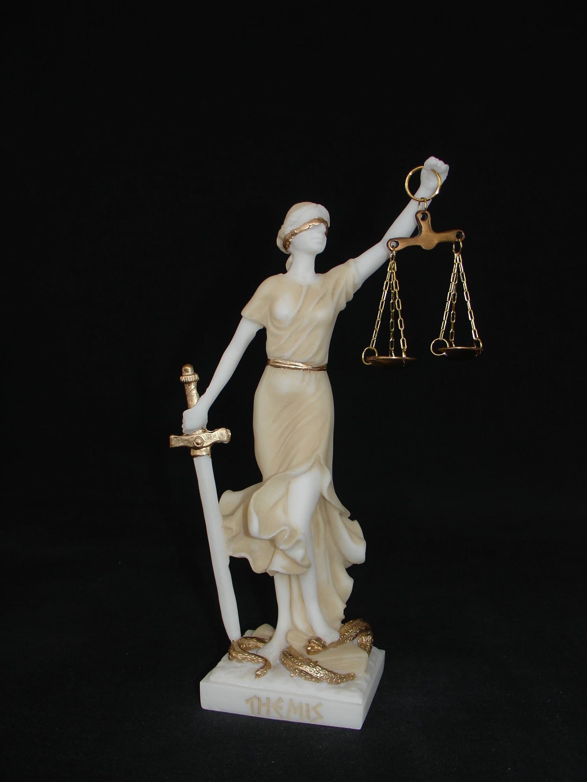 Themis Goddess of Justice (Latin letters)