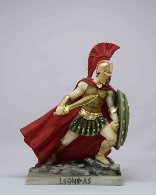 Leonidas Holding Shield, Ready to Fight